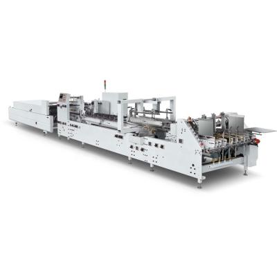 China Automatic Straight Line Box Folder Gluer Machine Save Labor/Flat Mouth Cartons Folding CE Standard Corrugated Cardboard Box for sale