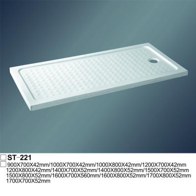 China Clean Rectangle Classics Acrylic Fiberglass Shower Base Tray for sale