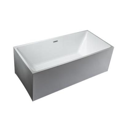 China 2020 New Square Freestanding Portable Acrylic Freestanding Bathtubs For Adult for sale