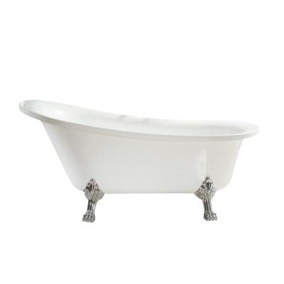 China 2021 China factory hot sale high quality free standing acrylic 4 claw foot classic bathtub for sale