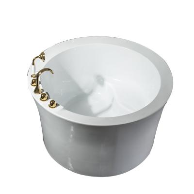 China Large Size Indoor Round Freestanding Tub 1350*1350mm Acrylic Bathtub for sale