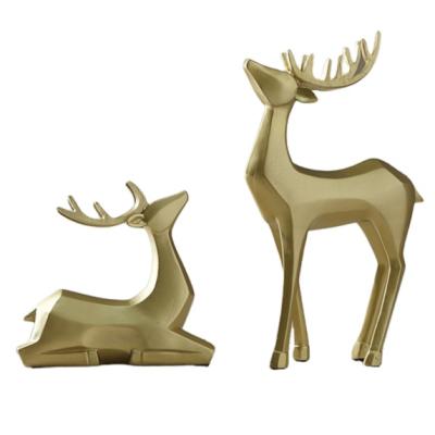 China China Cast Copper Animal Deer Art Home Accessories Stainless steel for sale