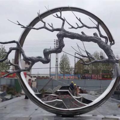 China China Style Art Sculpture Of Chinese Metal Steel Art And China Collectible Structure In Landscape Area for sale