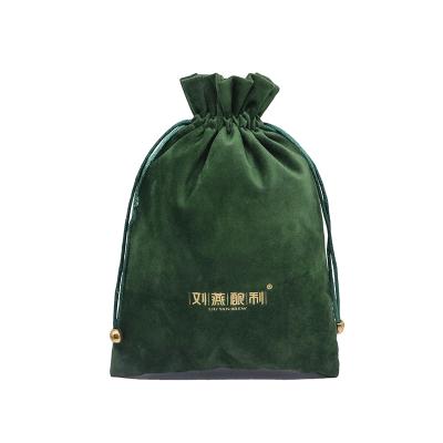 China ANTI-STATIC 10*12cm Coloful Display Drawstring Velvet Pouches Jewelry Packaging Gift Wrapping Bags and Pouches for sale