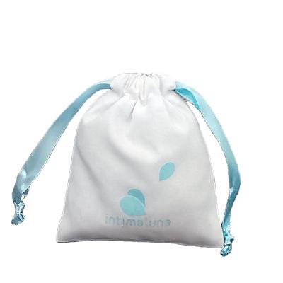 China yijiaxin BIODEGRADABLE custom small black natural organic muslin cotton drawstring gift bag with logo for sale