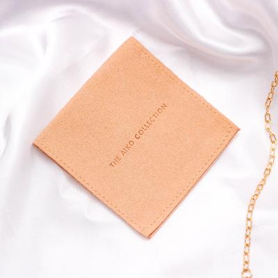 China Hot Sale Custom Jewelry Flap Jewelry Envelope Jewelry Packaging Pouch With Logo for sale