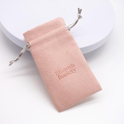 China Custom Personalized Jewelery Velvet Suede Microfiber Small Jewelry Pouch Bags With Logo for sale