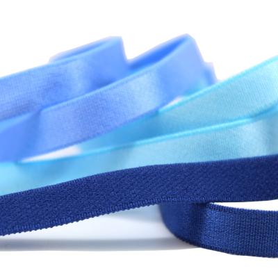 China Direct Selling 1.5cm Shoulder Strap 1cm Bra Elastic Band Underwear Soft Brushed Nylon Elastic Band for sale