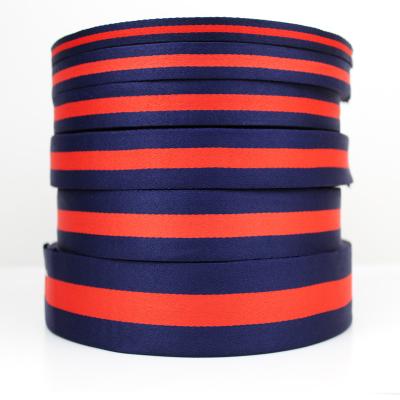 China Viable Custom Wholesale Polyester Grosgrain Polyester Stripe Stripe Ribbon for sale