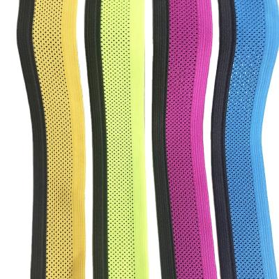 China High Quality Mesh Web Band Sports Pants Elastic Breathable Waist 4cm Knitted Elastic Band High Tenacity for sale