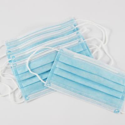 China Eco Friendly Standard Earloop Face Mask , Sterile Blue Disposable Mask for sale