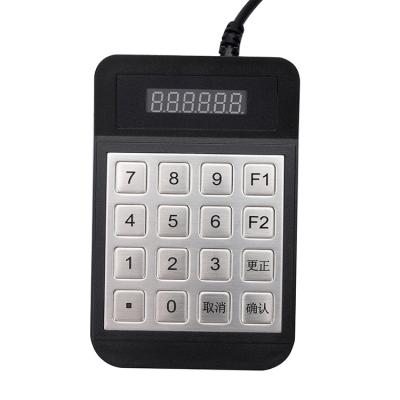 China 4X4 Matrix Vandalproof Metal Pinpad Pci4.0 Approved Stainless Metal Password Keyboard for sale