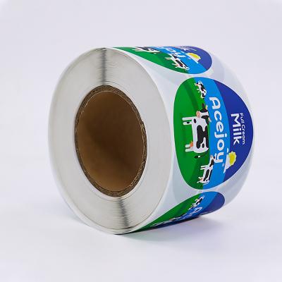 China Hot Selling Waterproof Synthetic Paper Bottle Label Paper Custom Adhesive Sticker Printing Glass Bottle Label Printing for sale