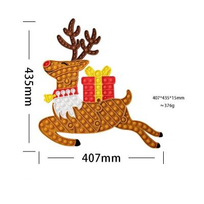 China Kids Wholesale Cheap Funny Gift Push Noise Kids Stir Toys Stress Toy Set Relaxing Silicone Rainbow Christmas Noise Stirring Person Toy for sale