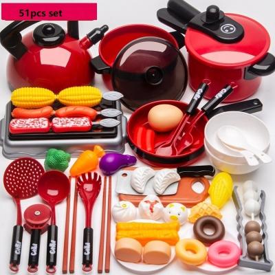 China 2022 New Arrivals Environmental Material Pretend Plastic Kitchen Toys Pretend Play House Food Kitchen Toy For Children Educational Toys for sale