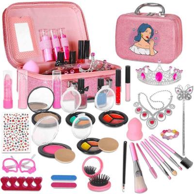 China Kids School Education Environmental Material Funny Toys Pretend Play Makeup For Kids Girl Small Makeup Set Set For Girls Cosmetic for sale