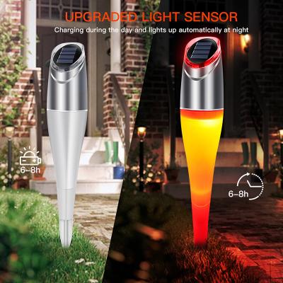 China Desktop Lawn Solar Light Garden Solar Power Changing Lamp for Landscape Path Yard Pathway Lights for sale