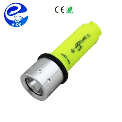 China XM-L2 LED T6 LED Diver Waterproof Flashlight Torch Double Head 2000Lm Diving Aok-2207 White Yellow White Yellow Light Lamp for sale