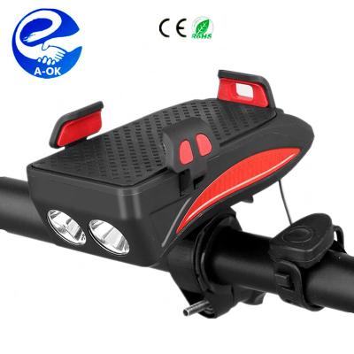 China Mobile Phone Aluminum Bracket Light Bicycle Headlight Horn Bicycle Holder Lamp Mount Fixed Bracket for sale