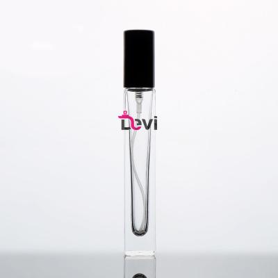 China Empty Devi Glass Perfume Bottles Mini 10ML Simple Design Square Perfume Sprayer Atomizer Modern Perfume Bottle Empty Container Packaging for sale