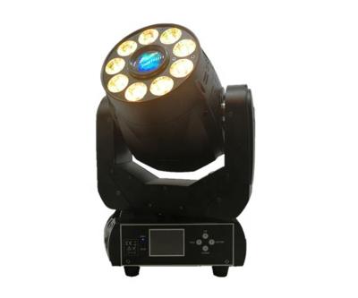 China White GOBO Wash Light 75W Moving Head Spot Stage Light 9*12W RGBWAUV 6in1 LED for sale