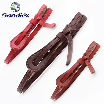 China Hot Sale Fashion Casual Adjustable Flatback Amazon No Alloy Buckle Genuine Leather Belt For Women for sale