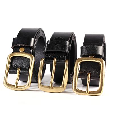 China 2020 Luxury Designer Genuine Leather Men's Belt Flatback With Automatic Buckle Famous Brand Buckle Popular Belts For Men for sale