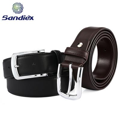 China 2020 Wholesale Design Cowhide Genuine Leather Flatback Men Genuine Leather Belt For Men for sale