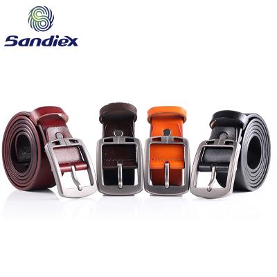 China Hot Sale 100% Flatback Real Cowhide Belts For Mens Genuine Leather Belts Men's Pin Buckle Belt for sale