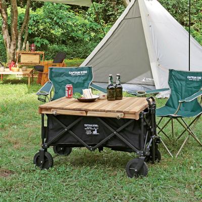 China Foldable WITH WHEELS SHIMOYAMA waterproof wear-resistant folding camping trailer camping trolley camping storage box travel camper trailer for sale