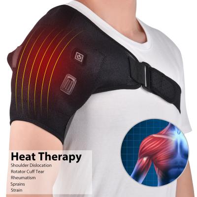 China ARMS Injury Pain Relief Shoulder Heated Wrap Brace Electric Heating Therapy Shoulder Support Belt for sale