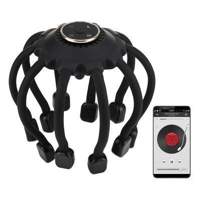 China Wireless Head Vibration Octopus Scalp Massage Device Electric Head Massager With Music for sale