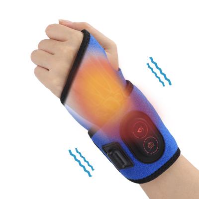 China Joint Hand Pain Relief Compress Hot Hand Protection Belt Wrist Brace Wrap Vibration Wrist Electric Infrared Heating Massager for sale