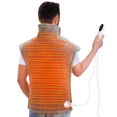 China Electric Body Heat Therapy Neck Shoulder Back Pain Relief Body Wrap Shawls Neck And Back Heating Pad for sale