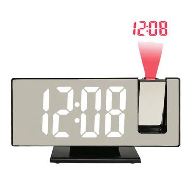 China Class of 2021 the new design LED desktop mirror projection creative multifunctional alarm clock 3618 for sale