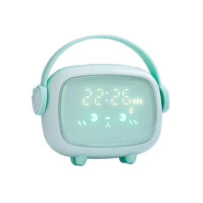 China Hot Selling Cute Smart Led Alarm Clock Amazon Face Sleep Trainer Table Antique Newer Style Design For Children for sale