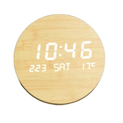 China Class New Design 2021 Creative Digital Wooden Wall Clock For Living Room for sale