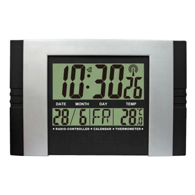 China CL108 Calendars Desktop Current Calendar LCD Display Hotel World Time Zones Multifunctional Electric Wall Clock for sale