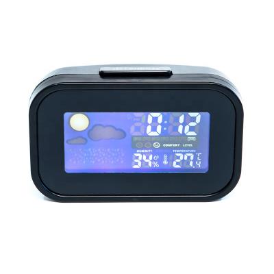 China Antique Style Color Basic Weather Station With Functionantic Thermometer And Backlight Style Digital ABS Material With for sale