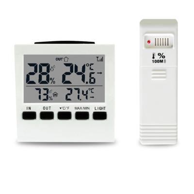 China temperature & Amazon Hot Selling Indoor/Outdoor Wireless Temperature and Humidity Thermometer Humidity Display Monitor with Back Light 2159RF for sale