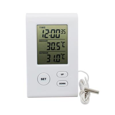 China interior & Outdoor Thermometers Smart Digital Alarm Clock Indoor Outdoor Hygrometer for sale