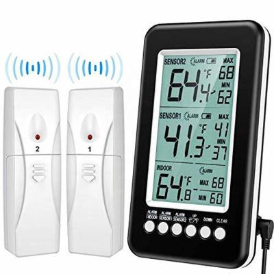 China Creative New Design Temperature Display Digital Fridge Wireless Thermometer With Freezer Chilling Function for sale