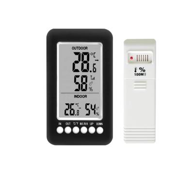 China Indoor/Outdoor Temperature & Wireless Indoor Outdoor Humidity Display Digital Thermometer Hygrometer with Audiable Alarm 3315RFTH for sale