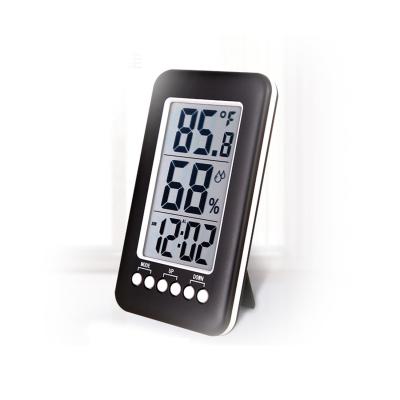 China Digital Thermometer Home Hygrometer LCD Display Temperature Humidity Meter Indoor Alarm Clock 3315T for sale