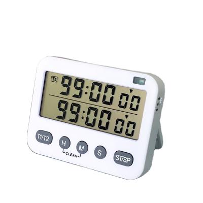 China Amazon Large Display Two Sets Modern Shaker Timers Hot Selling Viable Digital Timer With Dual Sets Of Timer Shake Alarm And Light for sale