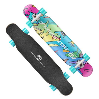 China Youth Outdoor Sports Dancing Longboard Skate Board Complete With 9 Layers Russian Maple for sale