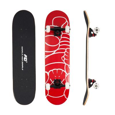 China Youth Unique Design Printed Professional Skateboard Decks Skate Board For Outdoor Sports for sale