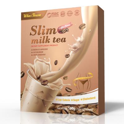 China Special Design Private Label Milk Tea Decaffeinated Slim Fast 14 Days Detox Belly Flat Tea Slim Milk Tea for sale