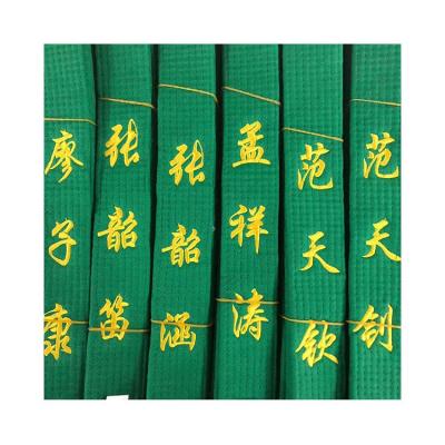 China Sale Top Quality Polyester Cotton Durable Multicolor Taekwondo Martial Arts Belt for sale