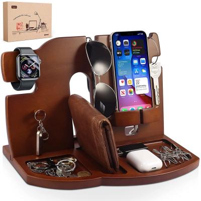 China Stored Cell Phone Bracket Wooden Storage Box for sale